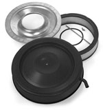 Chrome Replacement Air Cleaner with Breather Tube