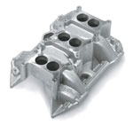 Aluminum Dual Plane Six Pack Intake - 361/383/400